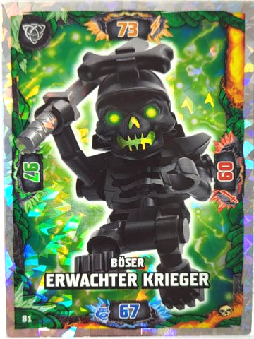 NINJAGO Trading Card Game (German) Series 6 - # 81 Böser Erwachter Krieger