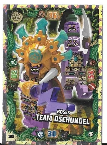 NINJAGO Trading Card Game (German) Series 6 - # 103 Böses Team Dschungel