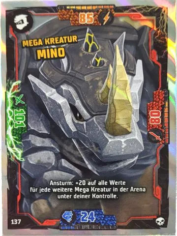 NINJAGO Trading Card Game (German) Series 6 - # 137 Mega Kreatur Mino