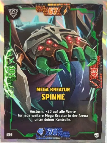 NINJAGO Trading Card Game (German) Series 6 - # 139 Mega Kreatur Spinne