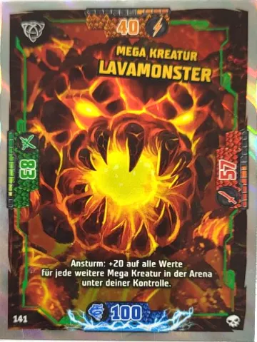 NINJAGO Trading Card Game (German) Series 6 - # 141 Mega Kreatur Lavamonster