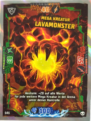 NINJAGO Trading Card Game (German) Series 6 - # 141 Mega Kreatur Lavamonster