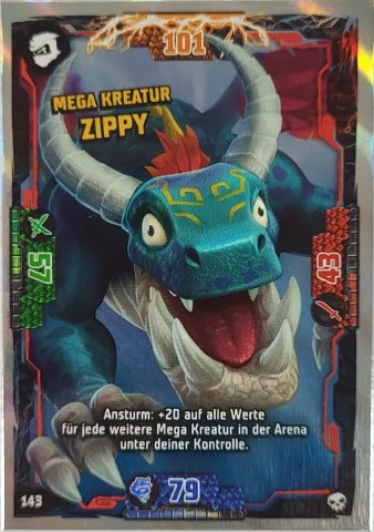 NINJAGO Trading Card Game (German) Series 6 - # 143 Mega Kreatur Zippy