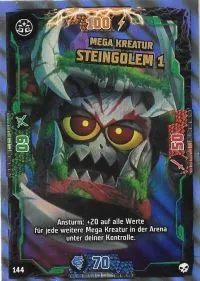 NINJAGO Trading Card Game (German) Series 6 - # 144 Mega Kreatur Steingolem 1