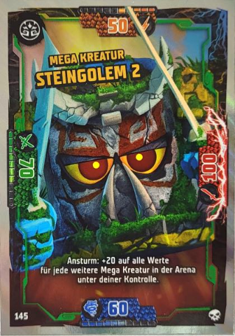 NINJAGO Trading Card Game (German) Series 6 - # 145 Mega Kreatur Steingolem 2