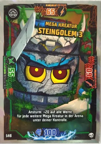 NINJAGO Trading Card Game (German) Series 6 - # 146 Mega Kreatur Steingolem 3