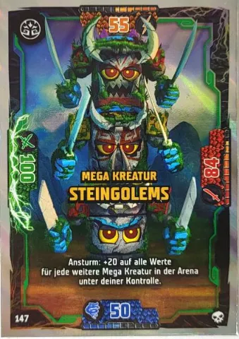 NINJAGO Trading Card Game (German) Series 6 - # 147 Mega Kreatur Steingolems