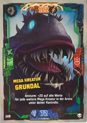 NINJAGO Trading Card Game (German) Series 6 - # 149 Mega Kreatur Grundal