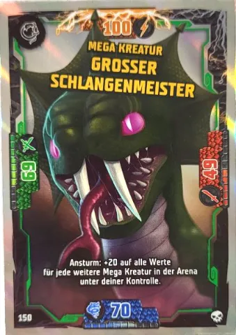 NINJAGO Trading Card Game (German) Series 6 - # 150 Mega Kreatur Grosser Schlangenmeister