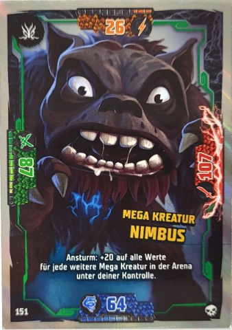 NINJAGO Trading Card Game (German) Series 6 - # 151 Mega Kreatur Nimbus