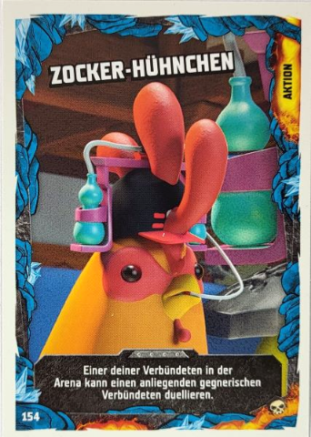 NINJAGO Trading Card Game (German) Series 6 - # 154 Zocker-Hühnchen