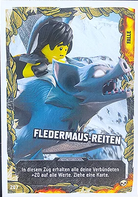 NINJAGO Trading Card Game (German) Series 6 - # 207 Fledermaus-Reiten