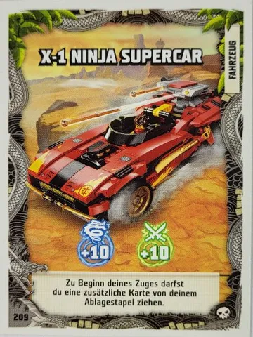 NINJAGO Trading Card Game (German) Series 6 - # 209 X-1 Ninja Supercar