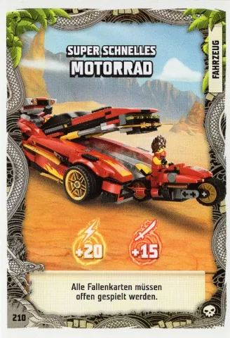 NINJAGO Trading Card Game (German) Series 6 - # 210 Super Schnelles Motorrad