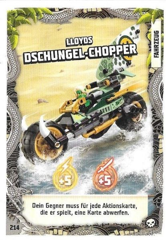 NINJAGO Trading Card Game (German) Series 6 - # 214 Lloyds Dschungel-Chopper