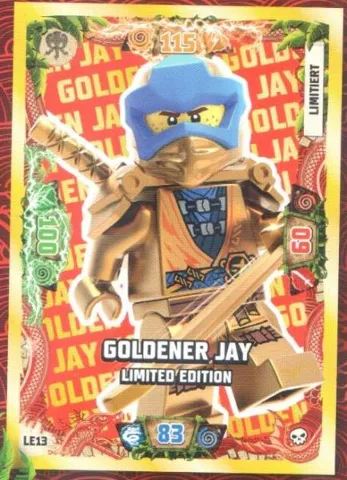 NINJAGO Trading Card Game (German) Series 6 - # LE13 Goldener Jay Limited Edition