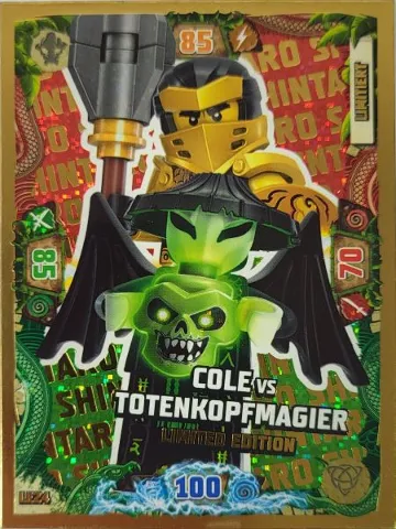 NINJAGO Trading Card Game (German) Series 6 - # LE24 Cole vs Totenkopfmagier Limited Edition