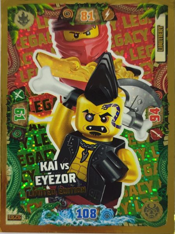 NINJAGO Trading Card Game (German) Series 6 - # LE26 Kai vs Eyezor Limited Edition