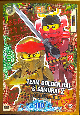 NINJAGO Trading Card Game (English) Series 6 - # LE4 Team Golden Kai & Samurai X Limited Edition