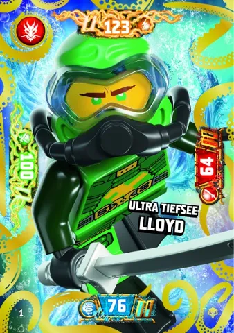 NINJAGO Trading Card Game (German) Series 7 (Next Level) - # 1 Ultra Tiefsee Lloyd