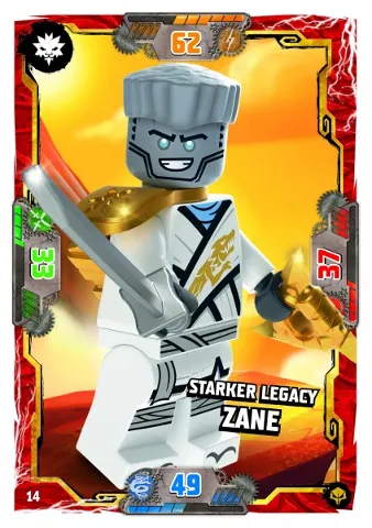 NINJAGO Trading Card Game (German) Series 7 (Next Level) - # 14 Starker Legacy Zane