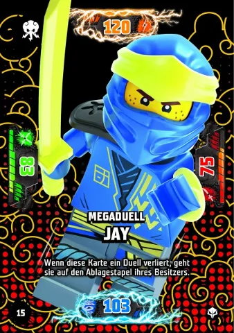 NINJAGO Trading Card Game (German) Series 7 (Next Level) - # 15 Megaduell Jay