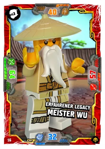 NINJAGO Trading Card Game (German) Series 7 (Next Level) - # 16 Erfahrener Legacy Meister Wu