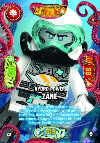 NINJAGO Trading Card Game (German) Series 7 (Next Level) - # 23 Hydro Power Zane
