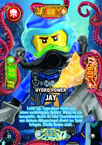 NINJAGO Trading Card Game (German) Series 7 (Next Level) - # 33 Hydro Power Jay