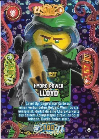 NINJAGO Trading Card Game (German) Series 7 (Next Level) - # 37 Hydro Power Lloyd