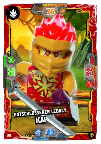 NINJAGO Trading Card Game (German) Series 7 (Next Level) - # 38 Entschlossener Legacy Kai