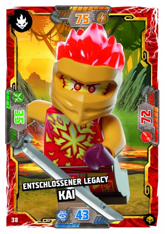 NINJAGO Trading Card Game (German) Series 7 (Next Level) - # 38 Entschlossener Legacy Kai