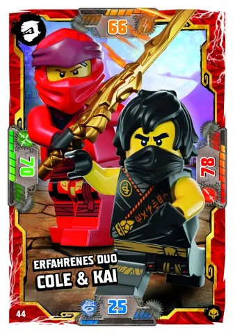 NINJAGO Trading Card Game (German) Series 7 (Next Level) - # 44 Erfahrenes Duo Cole & Kai