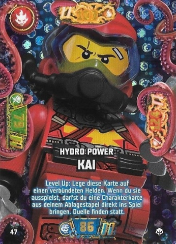 NINJAGO Trading Card Game (German) Series 7 (Next Level) - # 47 Hydro Power Kai