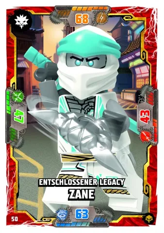 NINJAGO Trading Card Game (German) Series 7 (Next Level) - # 50 Entschlossener Legacy Zane