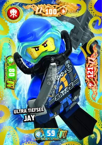 NINJAGO Trading Card Game (German) Series 7 (Next Level) - # 51 Ultra Tiefsee Jay