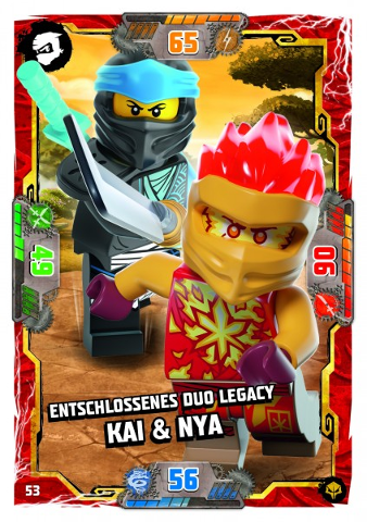 NINJAGO Trading Card Game (German) Series 7 (Next Level) - # 53 Entschlossenes Duo Legacy Kai & Nya