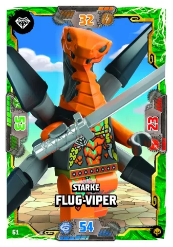 NINJAGO Trading Card Game (German) Series 7 (Next Level) - # 61 Starke Flug-Viper