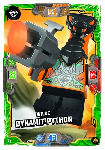 NINJAGO Trading Card Game (German) Series 7 (Next Level) - # 71 Wilde Dynamit-Python