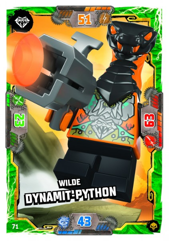 NINJAGO Trading Card Game (German) Series 7 (Next Level) - # 71 Wilde Dynamit-Python