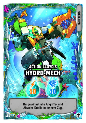 NINJAGO Trading Card Game (German) Series 7 (Next Level) - # 120 Action Lloyd's Hydro-Mech