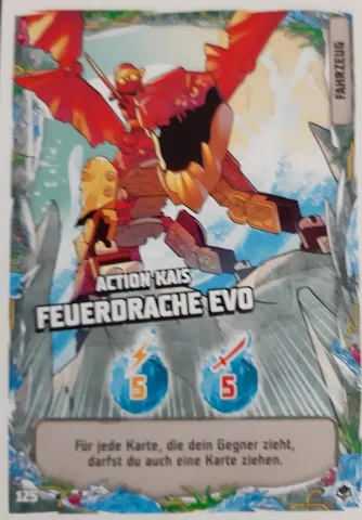 NINJAGO Trading Card Game (German) Series 7 (Next Level) - # 125 Action Kais Feuerdrache EVO