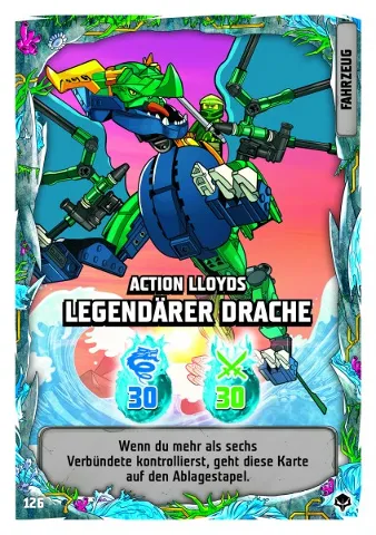 NINJAGO Trading Card Game (German) Series 7 (Next Level) - # 126 Action Lloyds Legendärer Drache