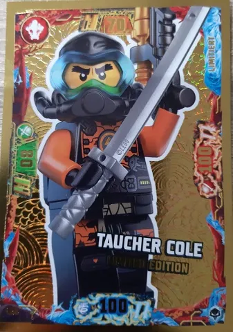 NINJAGO Trading Card Game (German) Series 7 (Next Level) - # LE8 Taucher Cole Limited Edition