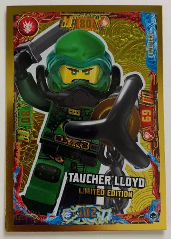 NINJAGO Trading Card Game (German) Series 7 (Next Level) - # LE14 Taucher Lloyd Limited Edition