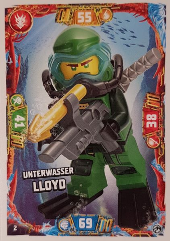 NINJAGO Trading Card Game (German) Series 7 - # 2 Unterwasser Lloyd