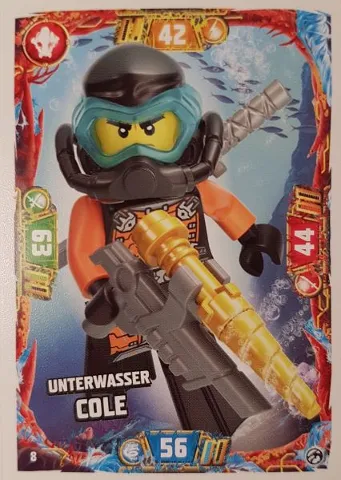 NINJAGO Trading Card Game (German) Series 7 - # 8 Unterwasser Cole