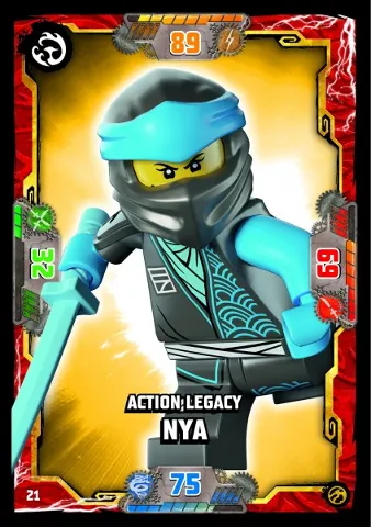 NINJAGO Trading Card Game (German) Series 7 - # 21 Action Legacy Nya