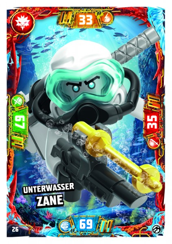 NINJAGO Trading Card Game (German) Series 7 - # 26 Unterwasser Zane