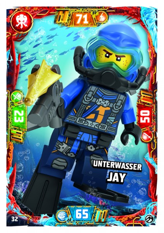 NINJAGO Trading Card Game (German) Series 7 - # 32 Unterwasser Jay